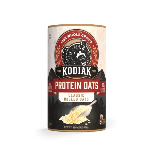 Kodiak Oatmeal Canister, Rolled Oats, High Protein, 100% Whole G...