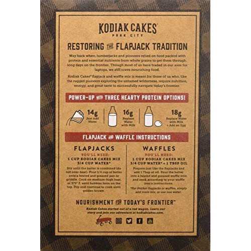 New Kodiak Cakes Cinnamon Oat Protein Packed All Natural, 20 Ounce New Kodiak Cakes Cinnamon Oat Protein Packed All Natural, 20 Ounce