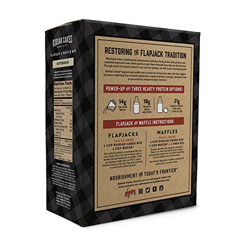 Kodiak, Power Cakes Buttermilk Flapjack &Amp; Waffle Mix, 20 Oz Per