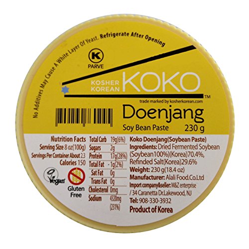Koko Doenjang Korean Miso Fermented Soybean Paste 8.1oz230g ...