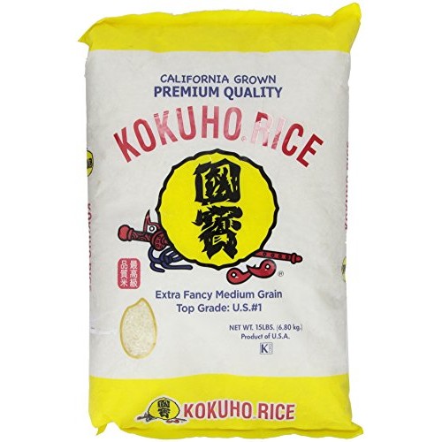 Kokuho Calrose Rice Yellow, 15 Pound, 240.0 Ounce