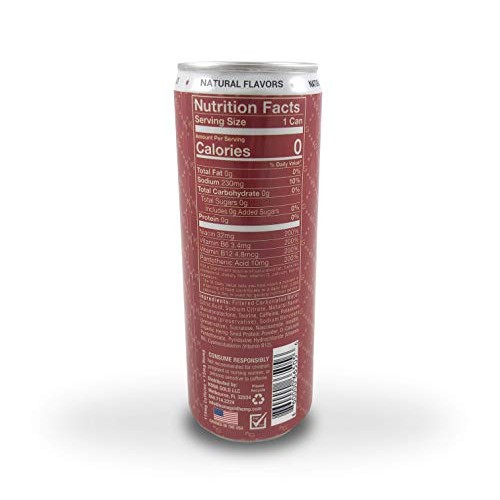 Kona Gold Cherry Vanilla Hemp Energy Drink 12.0 Fluid Ounces, 12