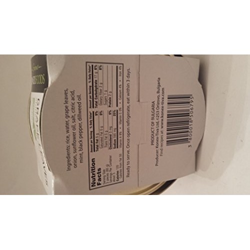 Konex Foods Grape Leaves Stuffed With Rice Pack Of 4 9.9 Oz Each