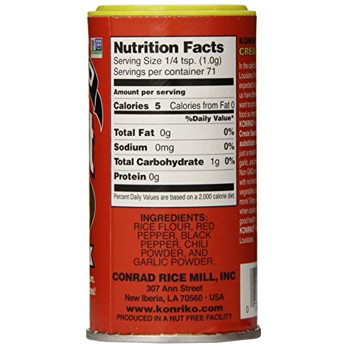 Konriko No Salt Creole Seasoning, 2.5 Ounce