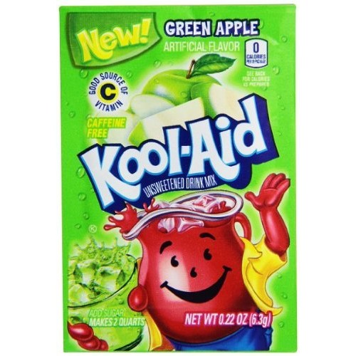 Green Apple Kool Aid Powdered Drink Mix Pack Of 48