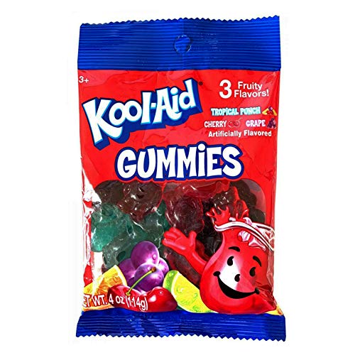 Hilco 1 Bag Kool-Aid Gummies - Candy In 3 Fruity Flavors - Tro