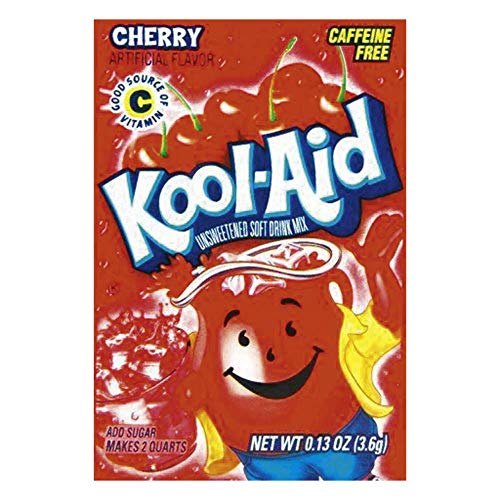 Kool-Aid Cherry Unsweetened Soft Drink Mix, 0.13-Ounce Envelopes