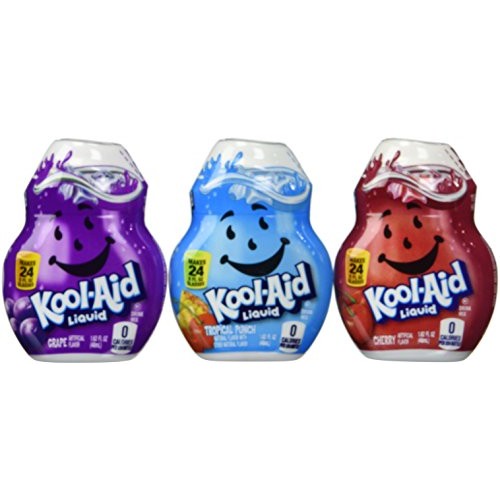 Kool-Aid Liquid Drink Mix Variety 3 Pack Grape, Cherry And Trop