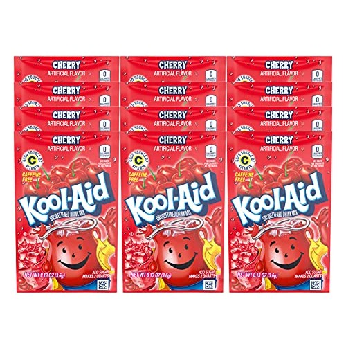 Kool-Aid Cherry Unsweetened Drink Mix 12 Packets