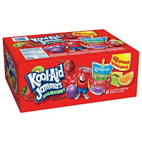 Kool-Aid Jammers Variety Pack 40 Pouches. Pack Of 3 A1