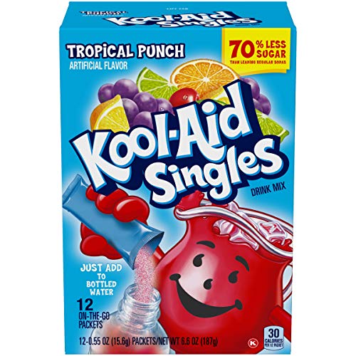Kool-Aid Singles Tropical Punch 12-0.55 Oz Packets Pack - 12