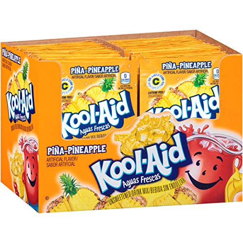 Kool-Aid Aguas Frescas Pina Pineapple Flavored Unsweetened Caffe