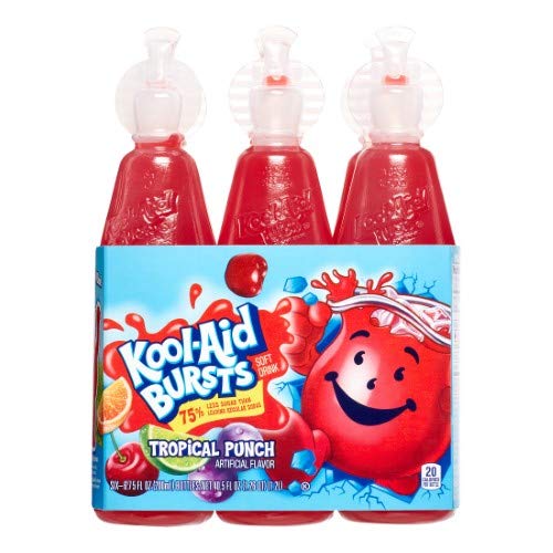 Kool-Aid Bursts, Tropical Punch, 1.12 Oz, 6 Ct Pack of 2