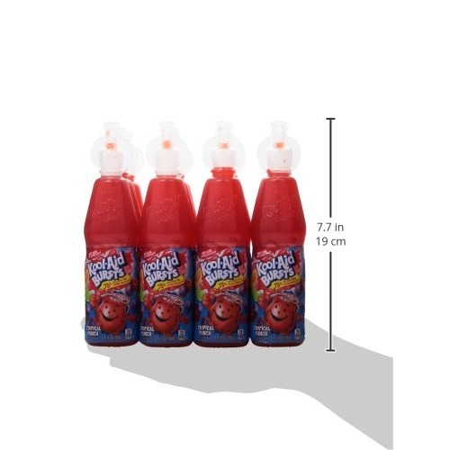 Kool-Aid Bursts Tropical Punch Flavored Juice Drink 12 Bottles
