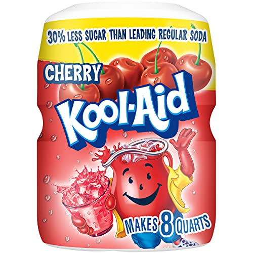 Kool-Aid Cherry Flavored Powdered Drink Mix 19 Oz Canisters, Pa