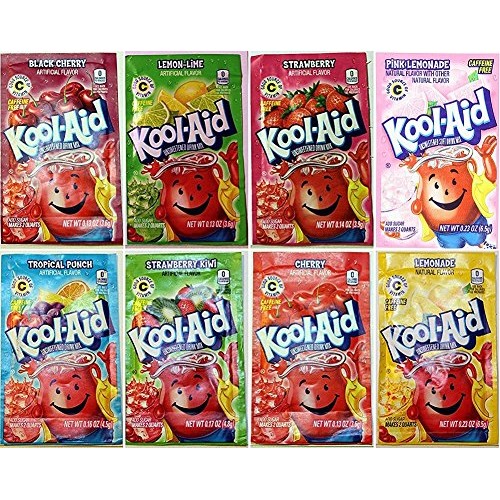 Kool-Aid Drink Mix, 8 Flavors Variety Pack, 48 Packets