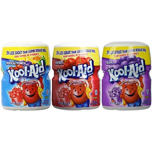 Kool-Aid Drink Mix Variety Pack, Tropical Punch, Cherry And Grap