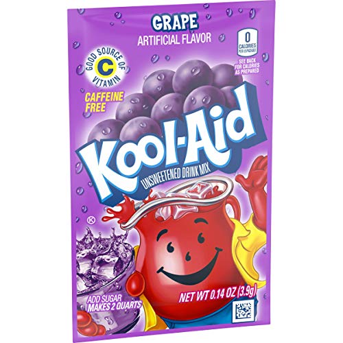 Kool-Aid Grape Flavored Unsweetened Caffeine Free Powdered Drink