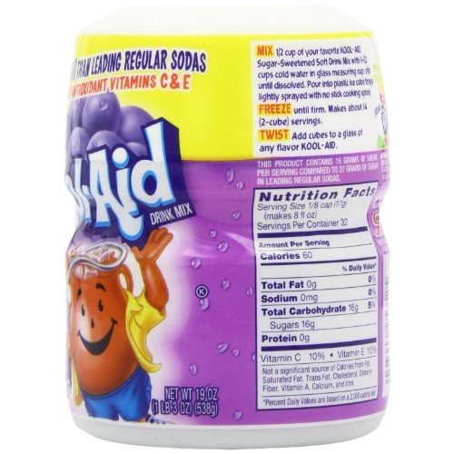 Kool-Aid Grape Soft Drink Mix 19 Oz