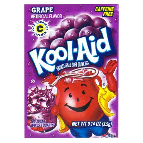 Kool-Aid Grape Unsweetened Soft Drink Mix, 0.14 Oz Bonus Pack O