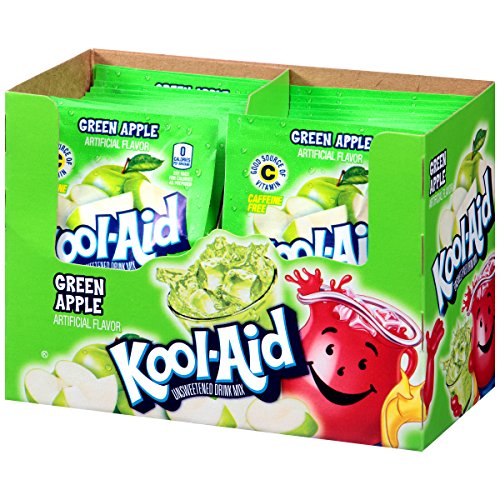 Kool-Aid Green Apple Flavored Unsweetened Caffeine Free Powdered