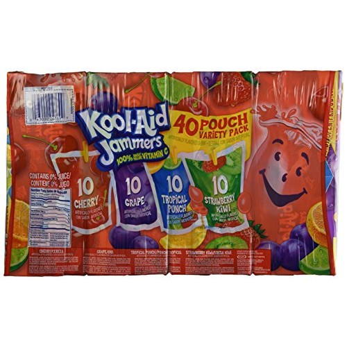 Kool Aid Jammers 6 Fl Oz Pouches, 40 Pack