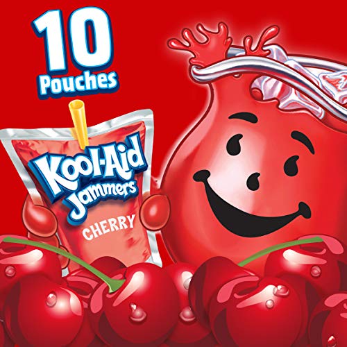Kool-Aid Jammers Cherry Flavored Juice Drink 10 Pouches