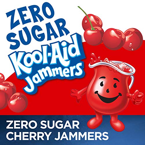 Kool-Aid Zero Sugar Jammers Cherry Flavored Juice Drink 10 Pouc