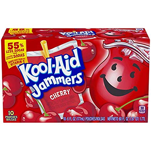 Kool-Aid Jammers Fruit Drink, Cherry Pack of 2