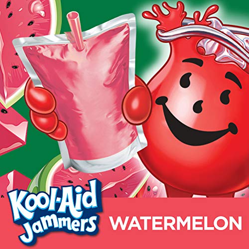 Kool-Aid Jammers Watermelon Flavored Juice Drink 10 Pouches
