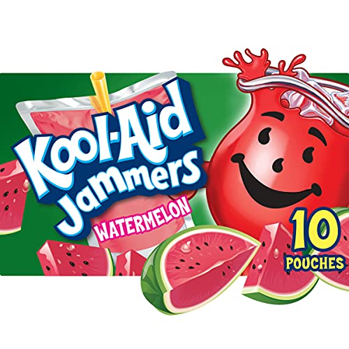 Kool-Aid Jammers Watermelon Flavored Juice Drink 10 Pouches