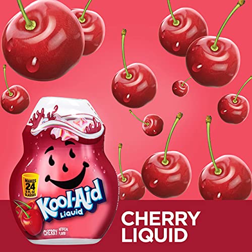 Kool-Aid Liquid Drink Mix , Caffeine Free Cherry, 1.62 Ounce Pa