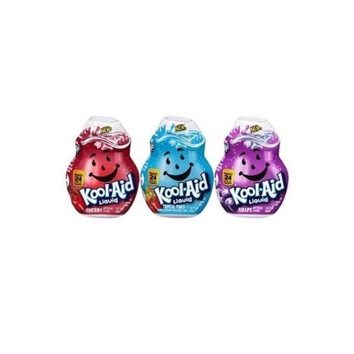 Kool-Aid Liquid Drink Mix Variety 3 Pack Grape, Cherry And Trop