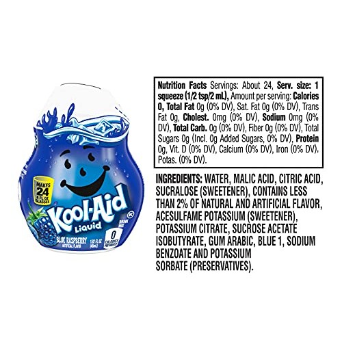 Kool-Aid Liquid Drink Mix Variety Pack, 1 Cherry, 1 Grape, 1 Tro