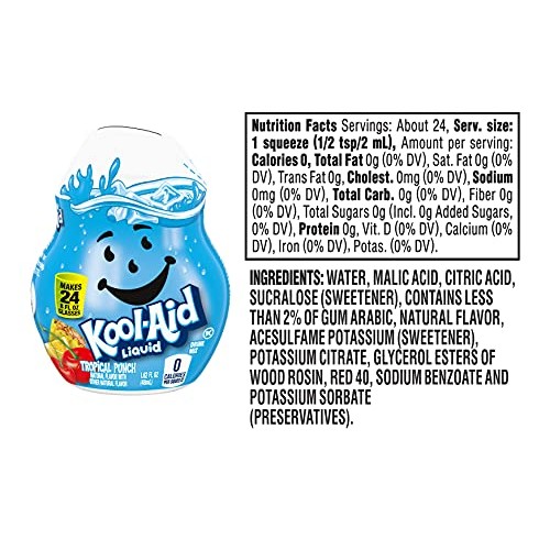 Kool-Aid Liquid Drink Mix Variety Pack, 1 Cherry, 1 Grape, 1 Tro