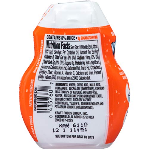 Kool-Aid Orange Flavored Liquid Drink Mix 1.62 Oz Bottle