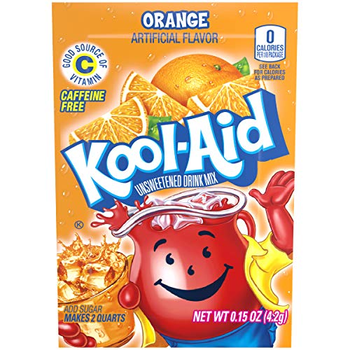 Kool-Aid Orange Flavored Unsweetened Caffeine Free Powdered Drin