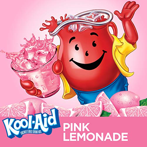 Kool-Aid Pink Lemonade Flavored Unsweetened Caffeine Free Powder