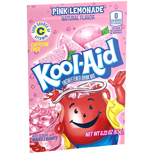 Kool-Aid Pink Lemonade Flavored Unsweetened Caffeine Free Powder