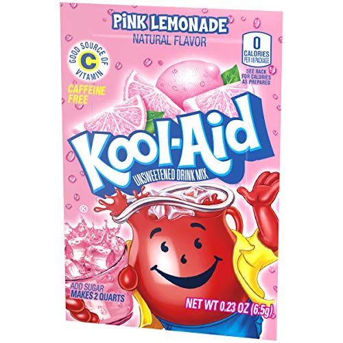 Kool-Aid Pink Lemonade Flavored Unsweetened Caffeine Free Powder