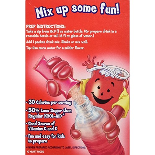Kool-Aid Singles Cherry For 16.9-Ounce Bottles, 12-Count Packe