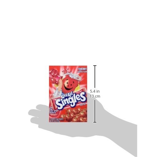 Kool-Aid Singles Cherry For 16.9-Ounce Bottles, 12-Count Packe