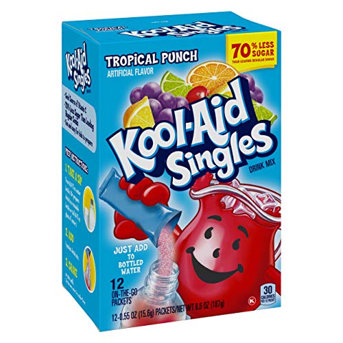Kool-Aid Singles Tropical Punch 12-0.55 Oz Packets Pack - 1