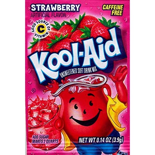 Kool-Aid Soft Drink Mix - Strawberry Unsweetened, Caffeine Free,