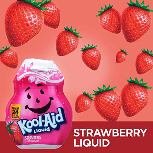 Kool-Aid Strawberry Flavored Liquid Drink Mix 1.62 Oz Bottle