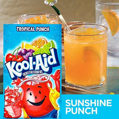 Kool-Aid Tropical Punch Flavored Unsweetened Caffeine Free Powde