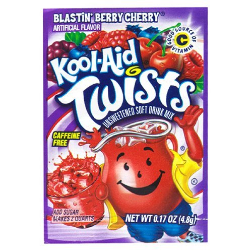 Kool-Aid Twists Blastin Berry Cherry Unsweetened Soft Drink Mix Kool-Aid Twists Blastin Berry Cherry Unsweetened Soft Drink Mix