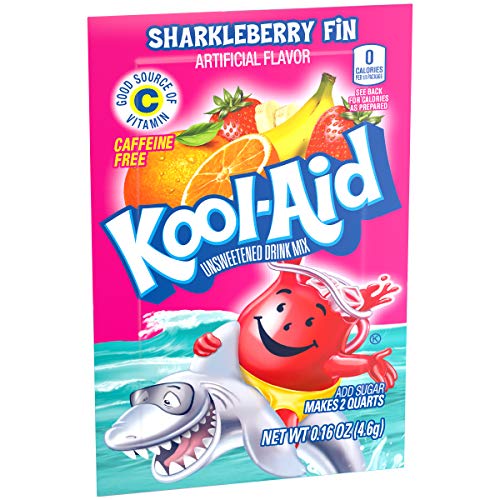 Kool-Aid Sharkleberry Fin Flavored Unsweetened Caffeine Free Pow