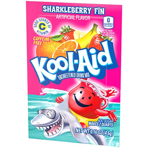 Kool-Aid Sharkleberry Fin Flavored Unsweetened Caffeine Free Pow