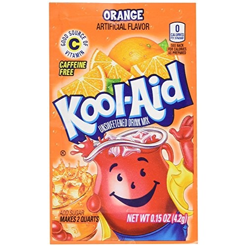 Kool-Aid Unsweetened Soft Drink Mix, Orange, 0.15 Ounce Pack Of